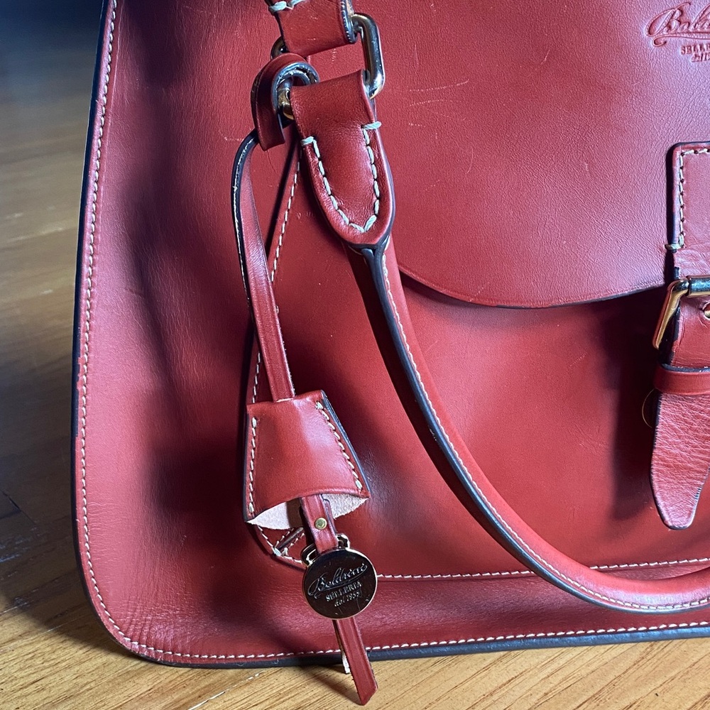 Boldrini Selleria Red Leather Bag - Picture 4 of 11